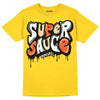 Jordan 4 Retro “Vivid Sulfur” DopeSkill Yellow T-shirt Super Sauce Graphic Streetwear 