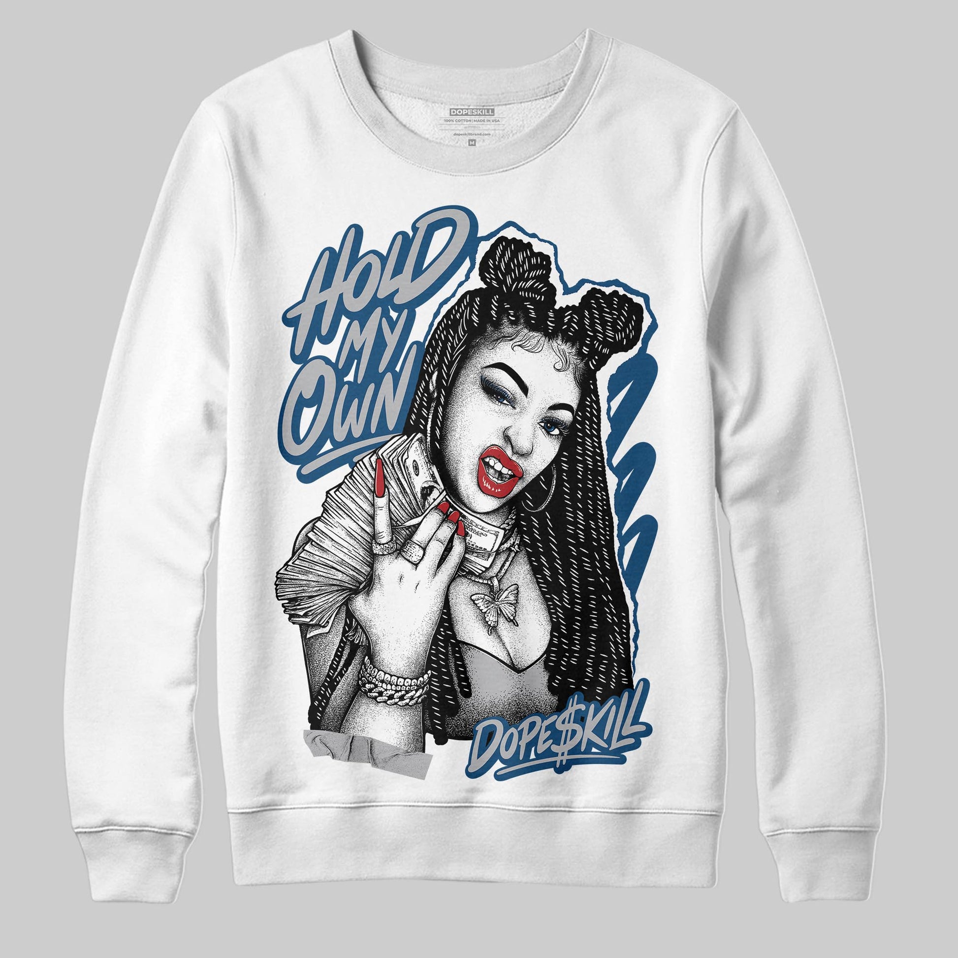 Jordan 12 Retro French Blue (2025) DopeSkill Sweatshirt New H.M.O Graphic Streetwear 