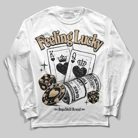 TAN Sneakers DopeSkill Long Sleeve T-Shirt Feeling Lucky Graphic Streetwear - Black