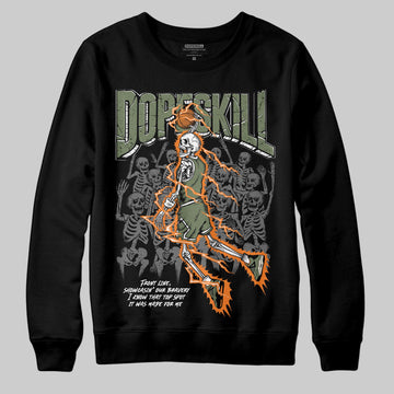 Jordan 4 Retro OG SP Undefeated (2025) DopeSkill Sweatshirt Thunder Dunk Graphic Streetwear - Black
