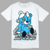 Jordan 2 Low "University Blue" DopeSkill T-Shirt MOMM Bear Graphic Streetwear - White