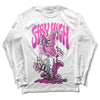Jordan 4 GS “Hyper Violet” DopeSkill Long Sleeve T-Shirt Stay High Graphic Streetwear - White