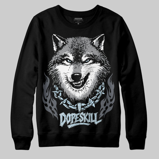Jordan 5 Retro Wolf Grey (2026) DopeSkill Sweatshirt Wolf Grey Graphic Streetwear - Black