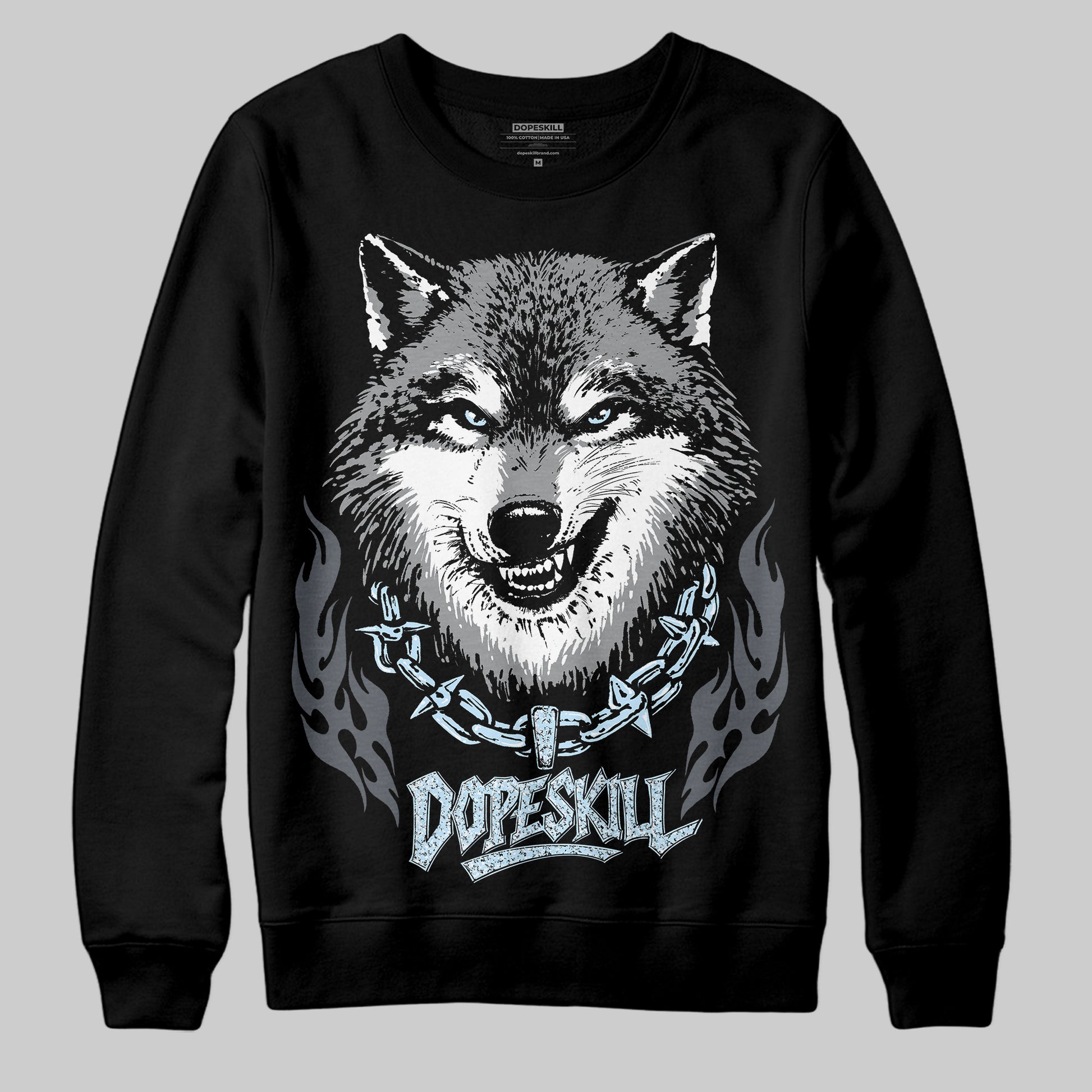 Jordan 5 Retro Wolf Grey (2026) DopeSkill Sweatshirt Wolf Grey Graphic Streetwear - Black