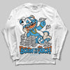 Jordan 1 High OG “UNC” Reimagined DopeSkill Long Sleeve T-Shirt Born To Be Rich Graphic Streetwear - White