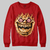 Red Sneakers DopeSkill Sweatshirt Hellfire Graphic Streetwear - red
