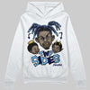 University Blue Sneakers DopeSkill Hoodie Two Sides Graphic Streetwear - White