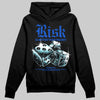 Royal Blue Sneakers DopeSkill Hoodie Risk Is Better Than Regret Graphic Streetwear - Black