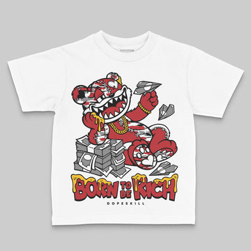 Jordan 8 Retro Bugs Bunny (2025) DopeSkill Toddler Kids T-shirt Born To Be Rich Graphic Streetwear - White