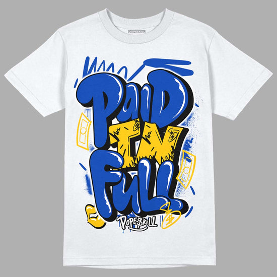 Jordan 14 “Laney” DopeSkill T-Shirt New Paid In Full Graphic Streetwear - White