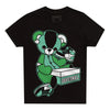 Jordan 1 High OG Green Glow DopeSkill Toddler Kids T-shirt Sneakerhead BEAR Graphic Streetwear - Black