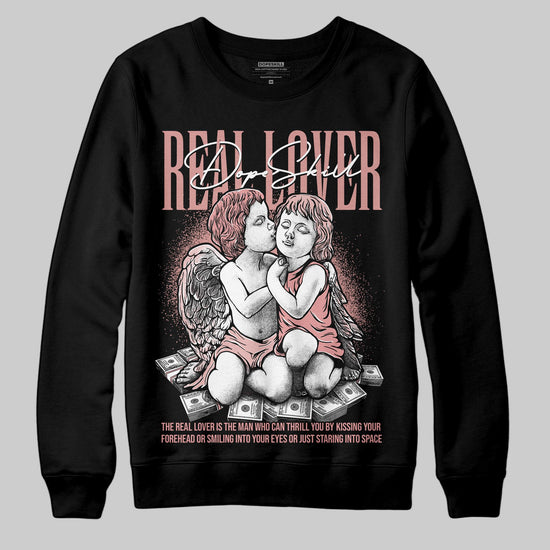 Jordan 40 “Dusty Rose” DopeSkill Sweatshirt Real Lover Graphic Streetwear - Black