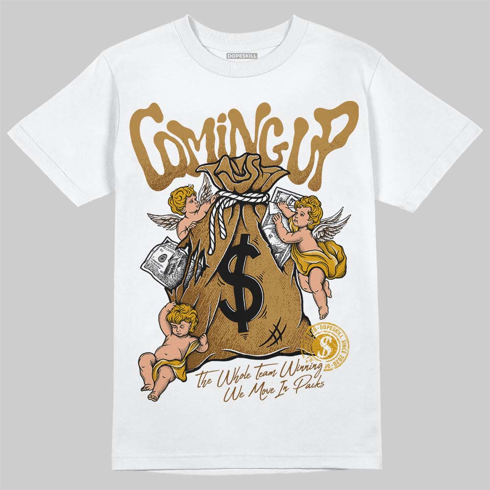 Jordan 13 Wheat 2023 DopeSkill T-Shirt Money Bag Coming Up Graphic Streetwear - White