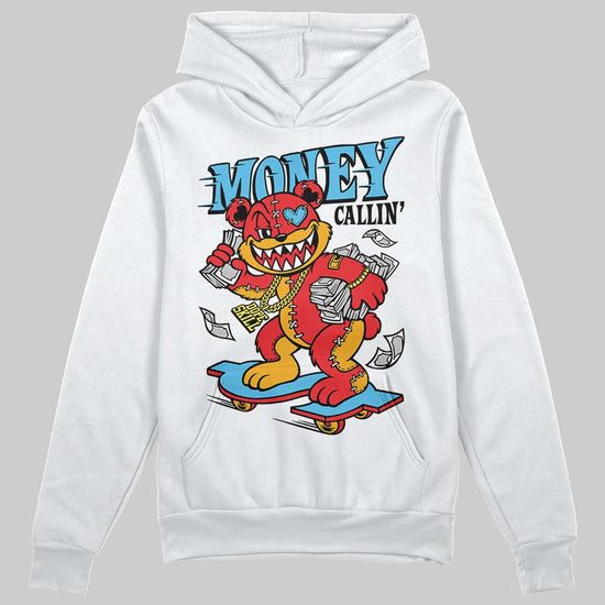 Red Sneakers DopeSkill Hoodie Sweatshirt Money Callin' Graphic Streetwear - White