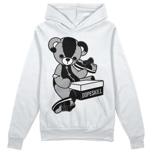 Jordan 1 Low OG “Shadow” DopeSkill Hoodie Sweatshirt Sneakerhead BEAR Graphic Streetwear - White