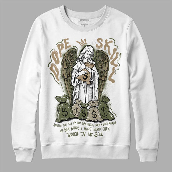 Air Max 90 Ballistic Neutral Olive DopeSkill Long Sleeve T-Shirt Angels Graphic Streetwear - White