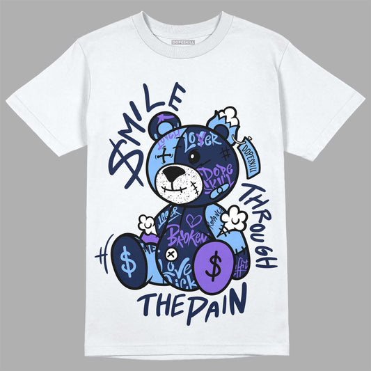 Jordan 5 SE “Georgetown” DopeSkill T-Shirt Smile Through The Pain Graphic Streetwear