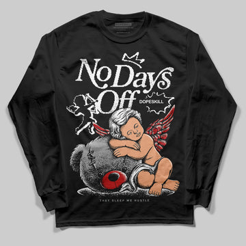 Jordan 11 “Bred Velvet” DopeSkill Long Sleeve T-Shirt New No Days Off Graphic Streetwear - Black