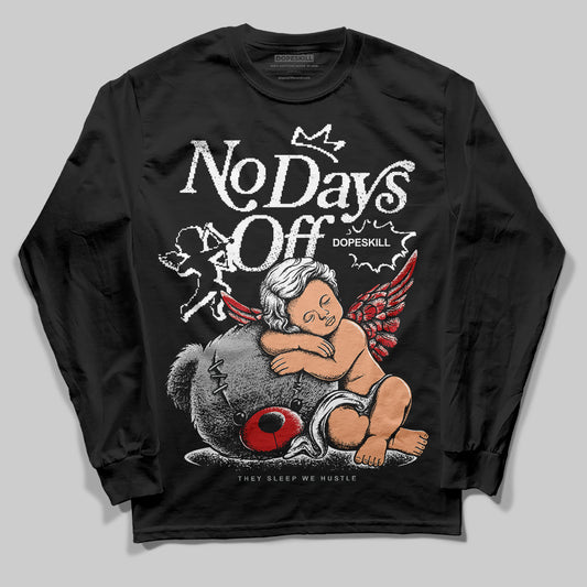 Jordan 11 “Bred Velvet” DopeSkill Long Sleeve T-Shirt New No Days Off Graphic Streetwear - Black