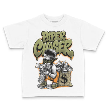Olive Sneakers DopeSkill Toddler Kids T-shirt Paper Chaser Boy Graphic Streetwear - White