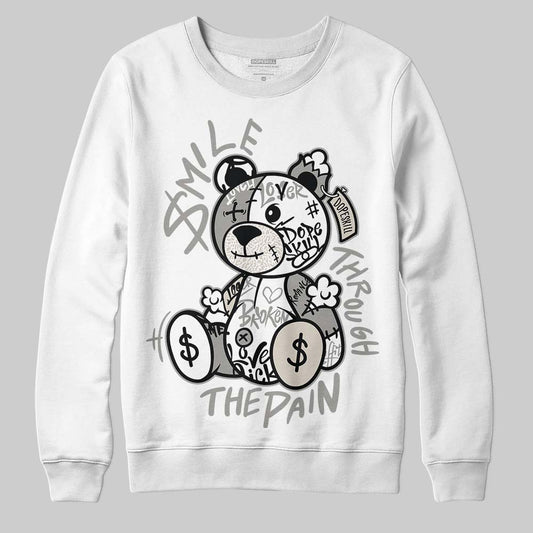 Jordan 3 Retro Pure Money DopeSkill Sweatshirt Smile Through The Pain Graphic Streetwear - White