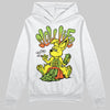 Neon Green Sneakers DopeSkill Hoodie Sweatshirt Slow Life Graphic Streetwear - White