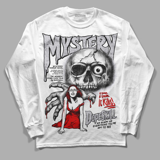 Jordan 2 Retro "Black Cement" DopeSkill Long Sleeve T-Shirt Mystery Ghostly Grasp Graphic Streetwear - White