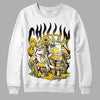 Jordan 4 Retro “Vivid Sulfur” DopeSkill Sweatshirt Chillin Graphic Streetwear - White 