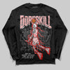 Jordan 3 Retro Valentine's Day Treat Yourself (2025) DopeSkill Long Sleeve T-Shirt Thunder Dunk Graphic Streetwear - Black