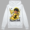 Jordan 4 Retro “Vivid Sulfur” DopeSkill Hoodie Sweatshirt Heaven Sent Graphic Streetwear - White 