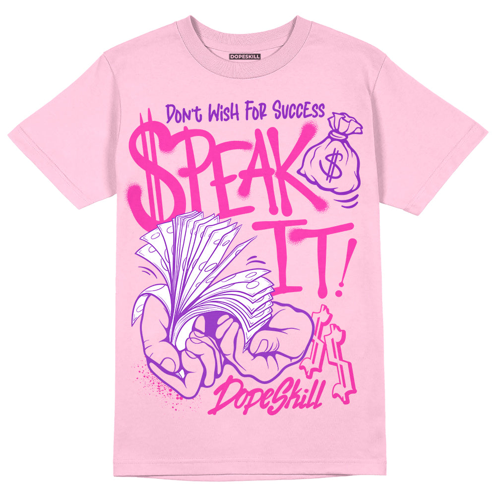 Pink Sneakers DopeSkill Pink T-Shirt Speak It Graphic Streetwear