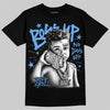 Jordan 5 Black University Blue DopeSkill T-Shirt Boss Up Graphic Streetwear - Black