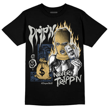 A Ma Maniere x Jordan 5 Dawn “Photon Dust” DopeSkill T-Shirt Drip'n Never Tripp'n Graphic Streetwear - Black