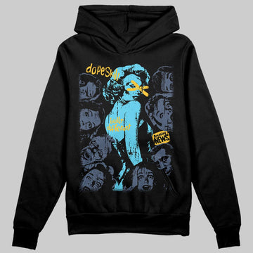 Jordan 11 Retro Gamma Blue (2025) DopeSkill Hoodie Sweatshirt Built Different Graphic Streetwear - Black