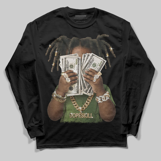 Foamposite Pro 'Pine Green' DopeSkill Long Sleeve T-Shirt Rich Youth Graphic Streetwear - black