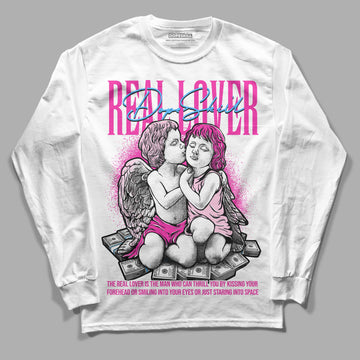 Pink Sneakers DopeSkill Long Sleeve T-Shirt Real Lover Graphic Streetwear - WHite