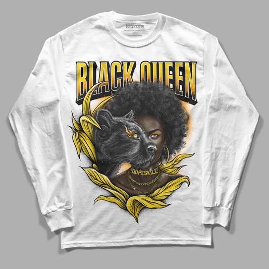 Jordan 6 “Yellow Ochre” DopeSkill Long Sleeve T-Shirt New Black Queen Graphic Streetwear - White