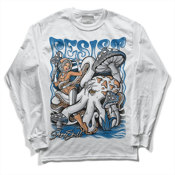 Jordan 3 Retro Wizards DopeSkill Long Sleeve T-Shirt Resist Graphic Streetwear - White 