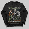 Jordan 4 Retro OG SP Undefeated (2025) DopeSkill Long Sleeve T-Shirt Broken Bones Graphic Streetwear - Black