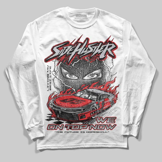 Grey Sneakers DopeSkill Long Sleeve T-Shirt Flexin' Graphic Streetwear - White