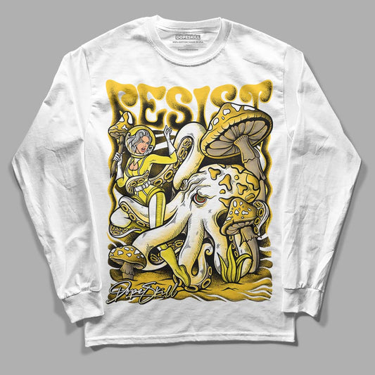 Jordan 4 Retro “Vivid Sulfur” DopeSkill Long Sleeve T-Shirt Resist Graphic Streetwear - White 