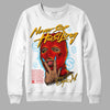 Red Sneakers DopeSkill Sweatshirt Never Stop Hustling Graphic Streetwear - White 