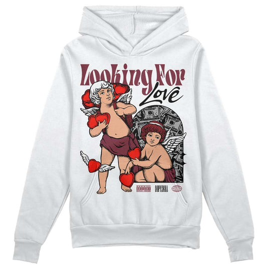 Jordan 1 Retro High OG “Team Red” DopeSkill Hoodie Sweatshirt Looking For Love Graphic Streetwear - White