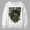 Jordan 4 Retro SE Craft Medium Olive DopeSkill Sweatshirt New Black Queen Graphic Streetwear - White