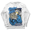 Jordan 3 "Midnight Navy" DopeSkill Long Sleeve T-Shirt Stackin Mines Graphic Streetwear - White