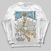 Vans Knu Stack Vintage Satin Dream Blue DopeSkill Long Sleeve T-Shirt Thunder Dunk Graphic Streetwear - WHite