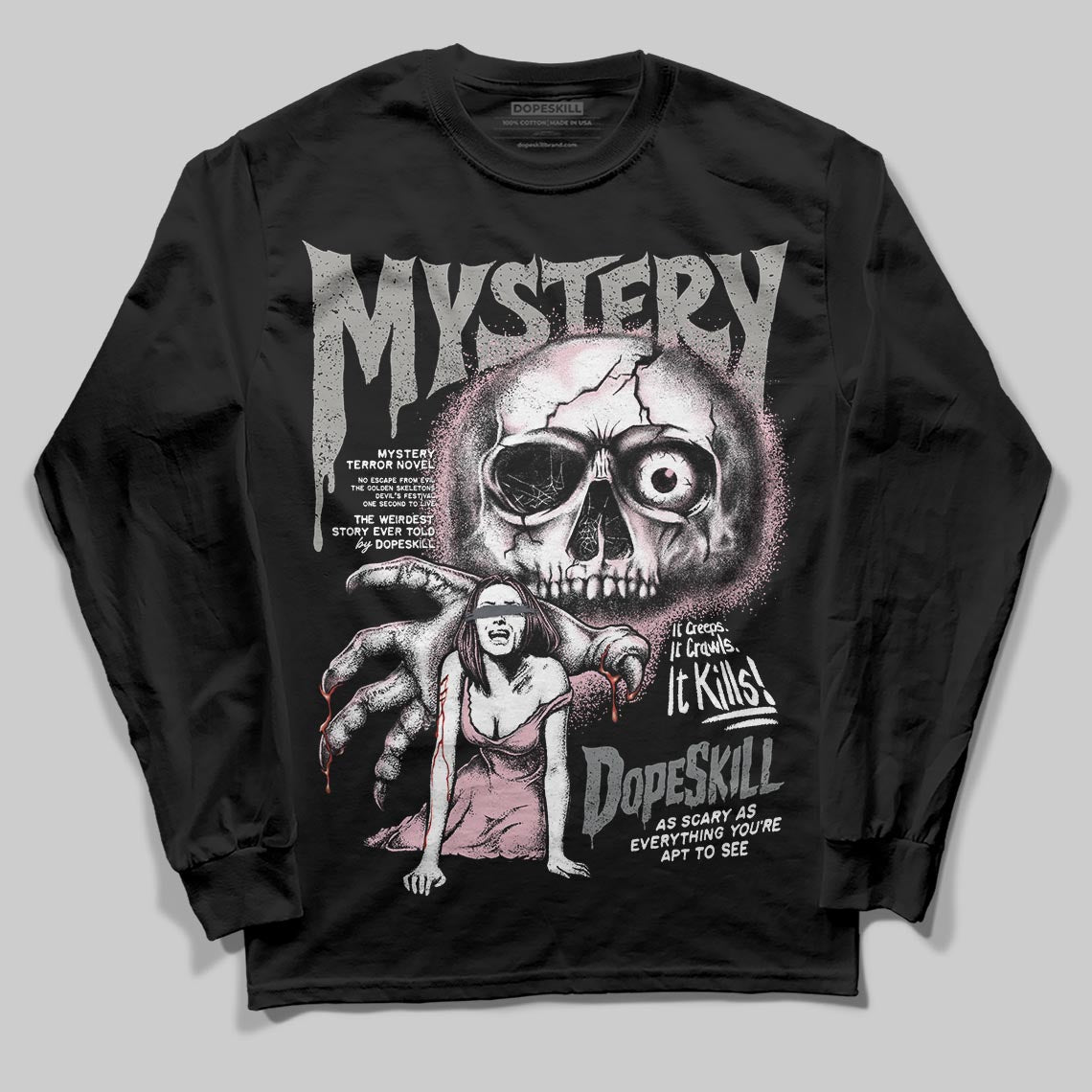 Air Max 95 OG “Pink Foam” DopeSkill Long Sleeve T-Shirt Mystery Ghostly Grasp Graphic Streetwear - Black