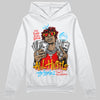 Red Sneakers DopeSkill Hoodie All Hustle No Luck Graphic Streetwear - White 