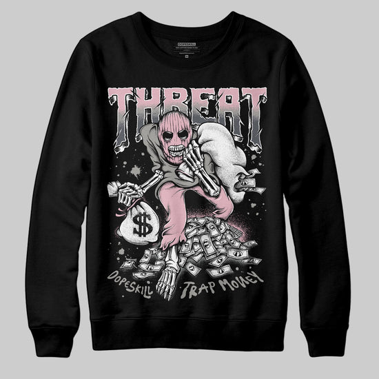 Air Max 95 OG “Pink Foam” DopeSkill Sweatshirt Threat Graphic Streetwear - Black