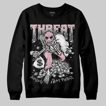 Air Max 95 OG “Pink Foam” DopeSkill Sweatshirt Threat Graphic Streetwear - Black